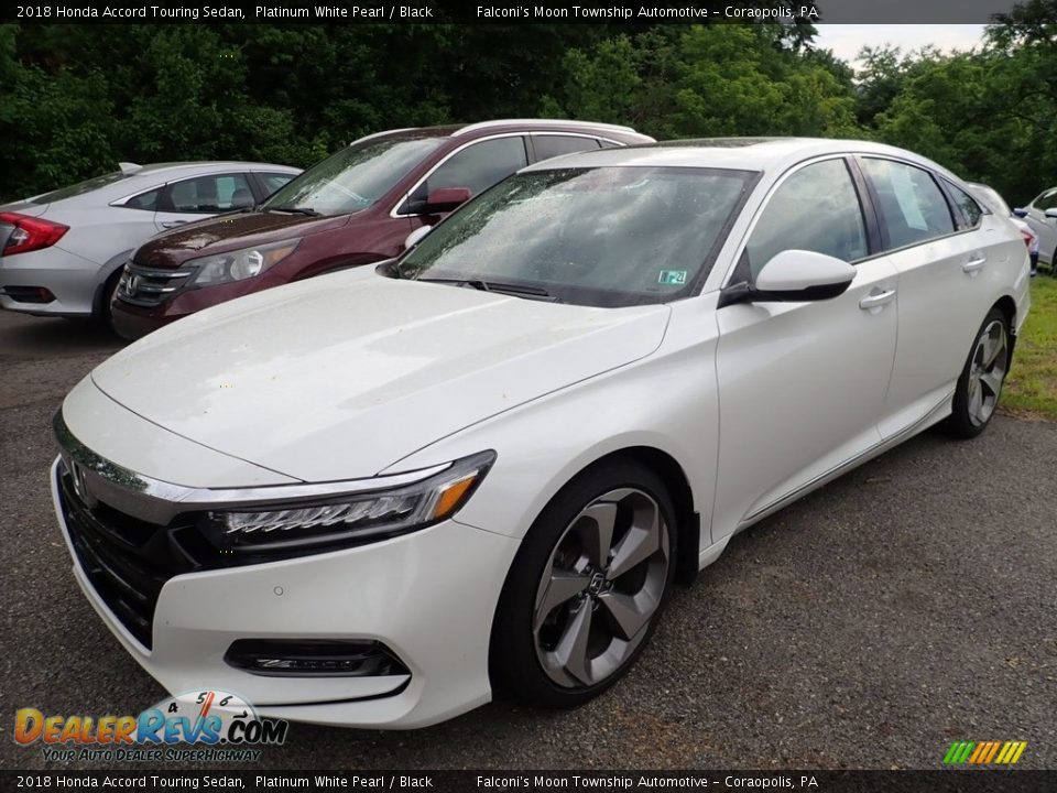 2018 Honda Accord Touring Sedan Platinum White Pearl / Black Photo #1