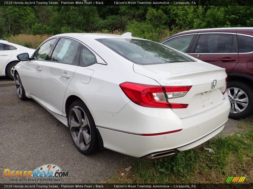 2018 Honda Accord Touring Sedan Platinum White Pearl / Black Photo #2