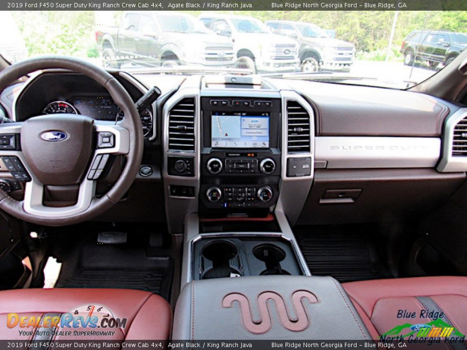 2019 Ford F450 Super Duty King Ranch Crew Cab 4x4 Agate Black / King Ranch Java Photo #15