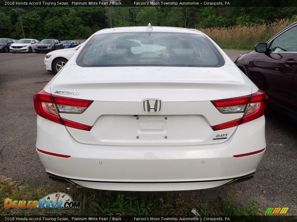 2018 Honda Accord Touring Sedan Platinum White Pearl / Black Photo #3