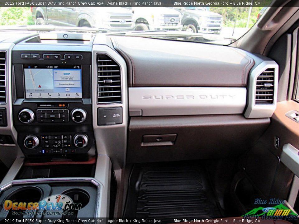 2019 Ford F450 Super Duty King Ranch Crew Cab 4x4 Agate Black / King Ranch Java Photo #16