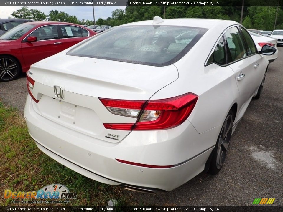 2018 Honda Accord Touring Sedan Platinum White Pearl / Black Photo #4