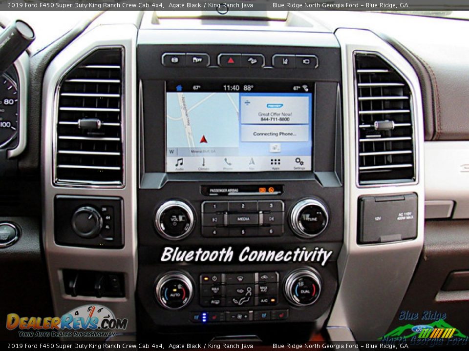 2019 Ford F450 Super Duty King Ranch Crew Cab 4x4 Agate Black / King Ranch Java Photo #18