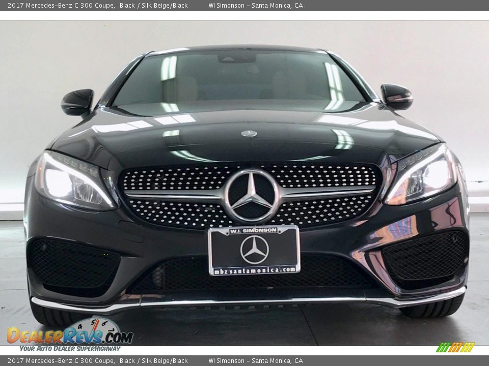 2017 Mercedes-Benz C 300 Coupe Black / Silk Beige/Black Photo #2