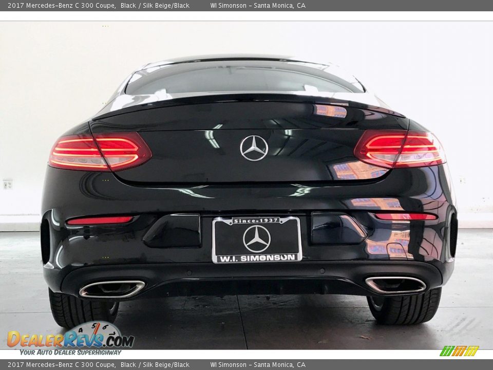 2017 Mercedes-Benz C 300 Coupe Black / Silk Beige/Black Photo #3