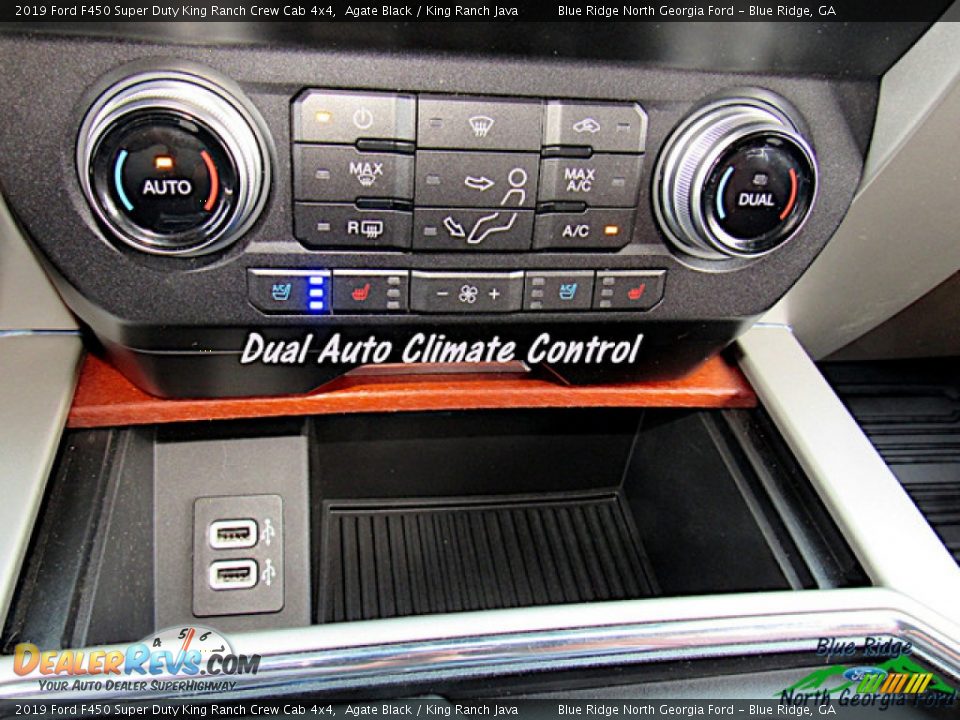 2019 Ford F450 Super Duty King Ranch Crew Cab 4x4 Agate Black / King Ranch Java Photo #24