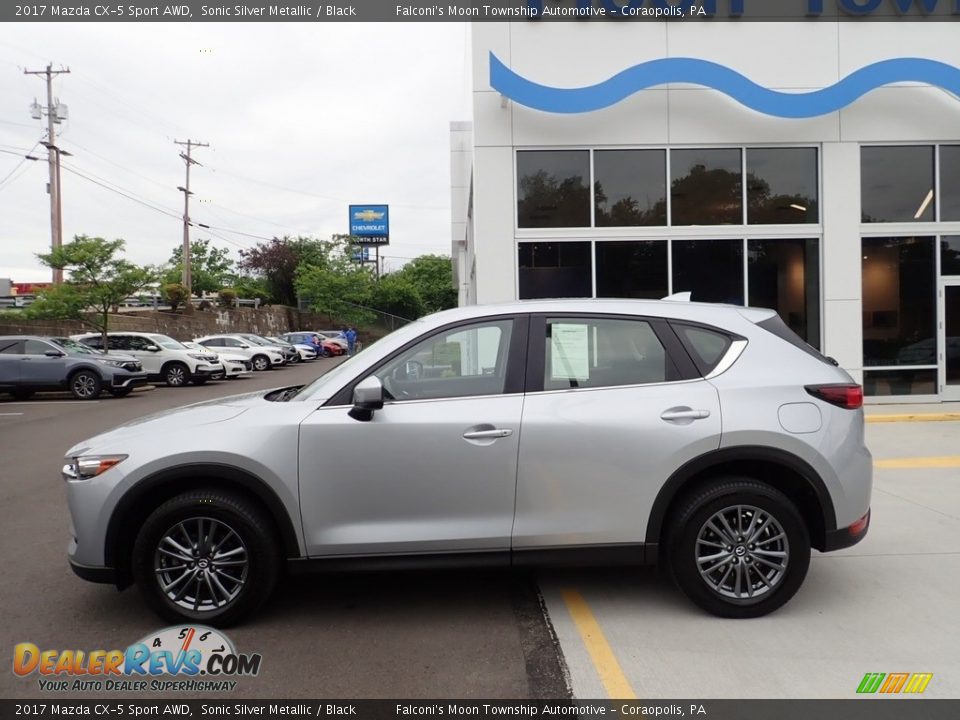 2017 Mazda CX-5 Sport AWD Sonic Silver Metallic / Black Photo #2