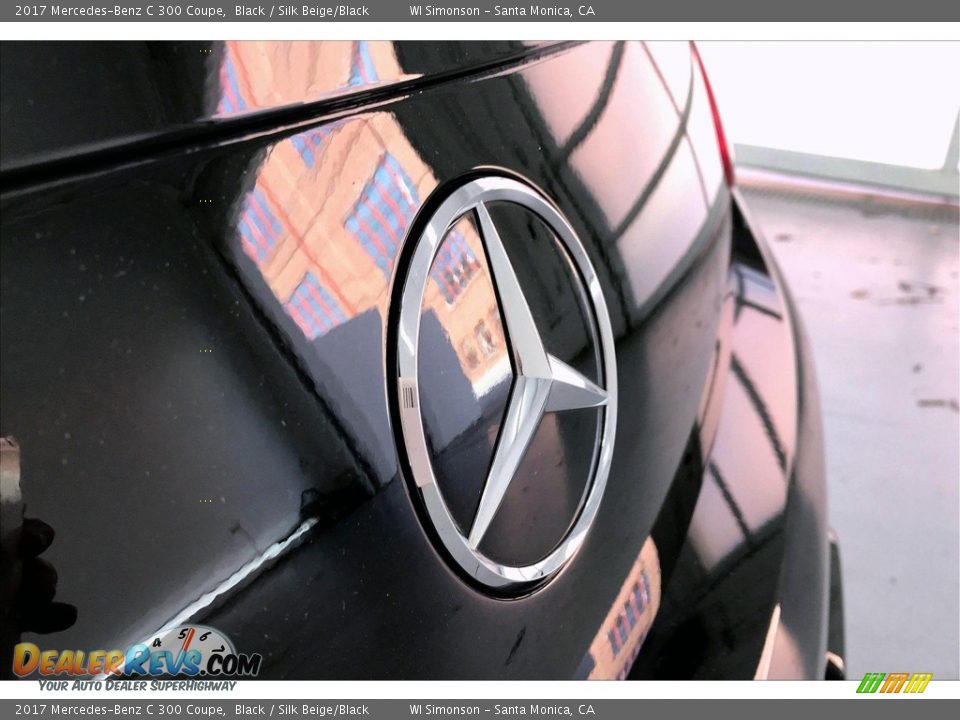 2017 Mercedes-Benz C 300 Coupe Black / Silk Beige/Black Photo #7