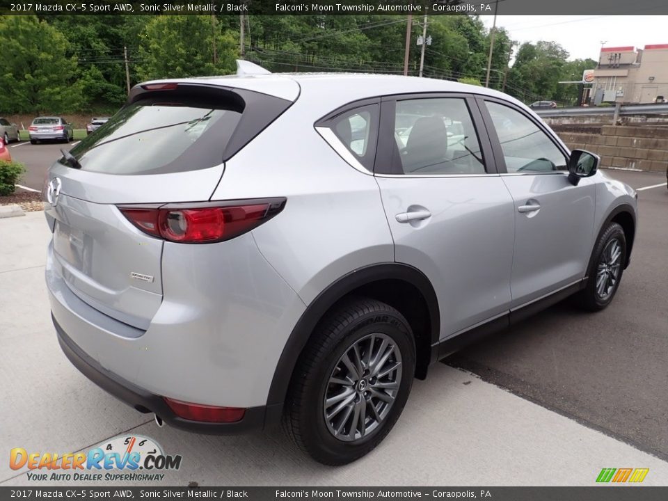 2017 Mazda CX-5 Sport AWD Sonic Silver Metallic / Black Photo #6