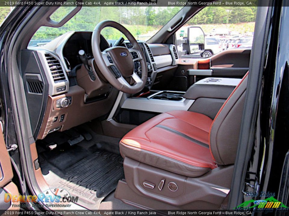 2019 Ford F450 Super Duty King Ranch Crew Cab 4x4 Agate Black / King Ranch Java Photo #32