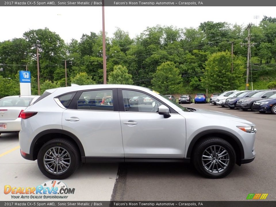 2017 Mazda CX-5 Sport AWD Sonic Silver Metallic / Black Photo #7