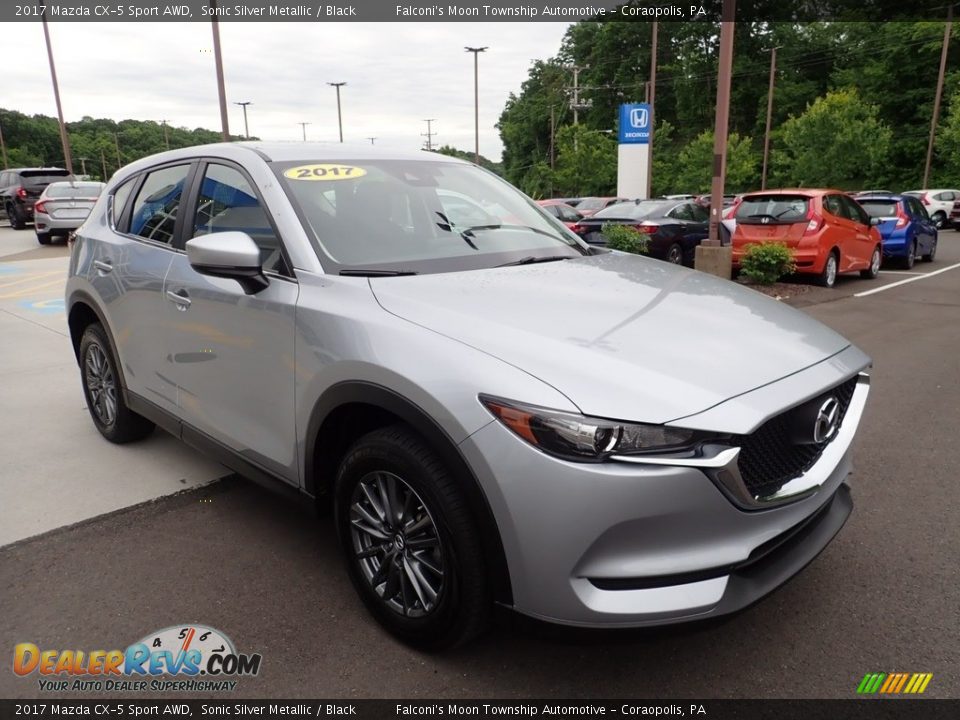 2017 Mazda CX-5 Sport AWD Sonic Silver Metallic / Black Photo #8