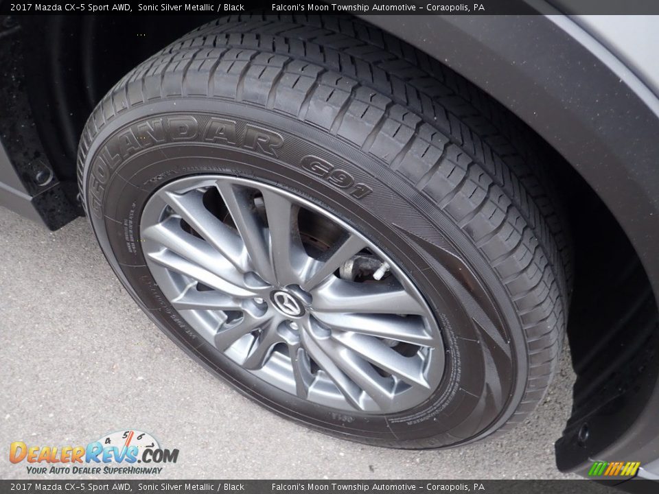 2017 Mazda CX-5 Sport AWD Sonic Silver Metallic / Black Photo #10