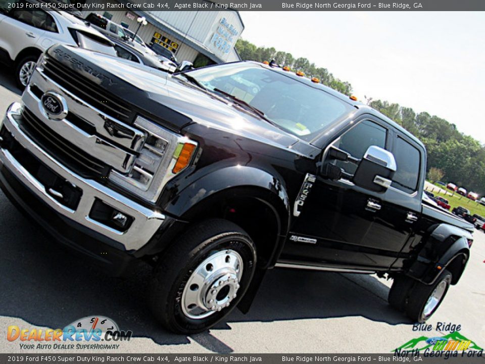 2019 Ford F450 Super Duty King Ranch Crew Cab 4x4 Agate Black / King Ranch Java Photo #35