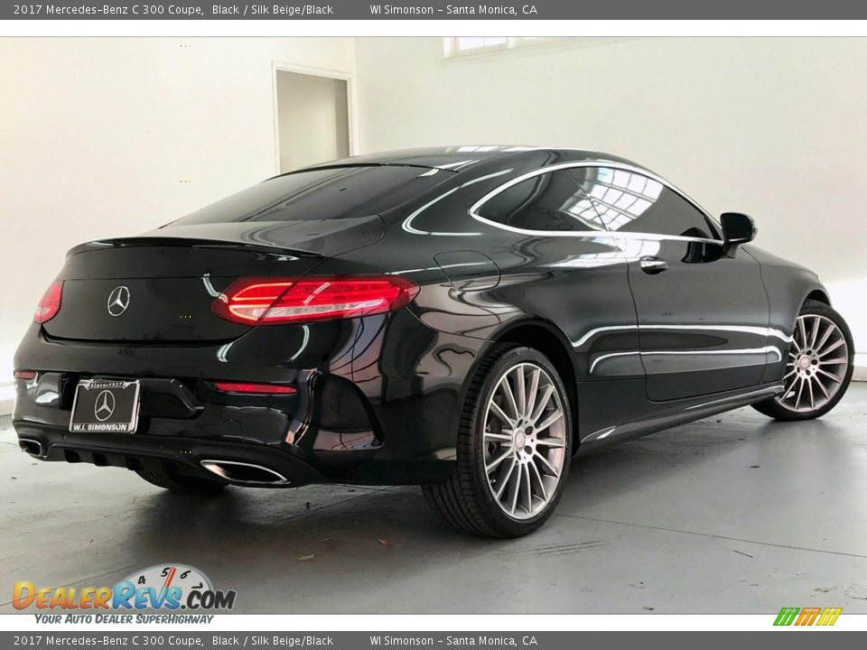 2017 Mercedes-Benz C 300 Coupe Black / Silk Beige/Black Photo #16