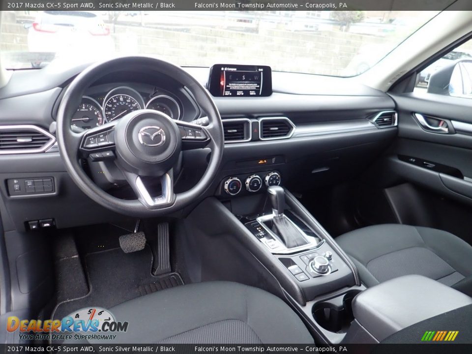 2017 Mazda CX-5 Sport AWD Sonic Silver Metallic / Black Photo #17