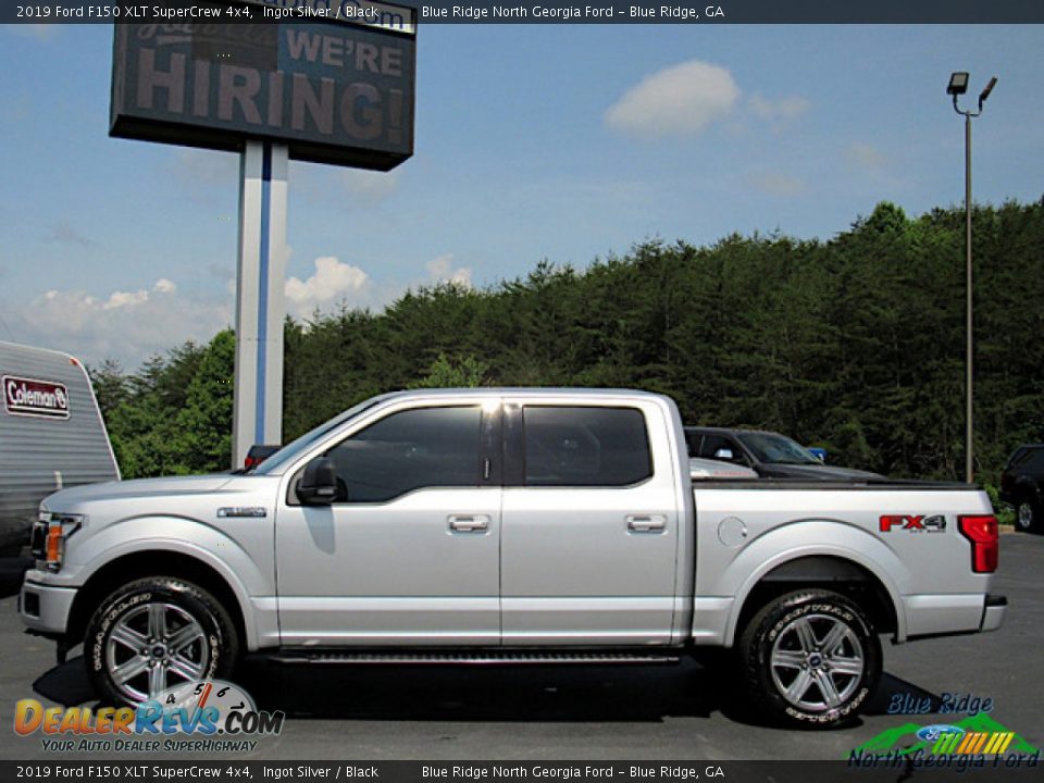 2019 Ford F150 XLT SuperCrew 4x4 Ingot Silver / Black Photo #2