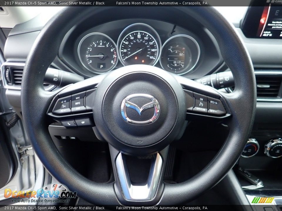 2017 Mazda CX-5 Sport AWD Sonic Silver Metallic / Black Photo #21