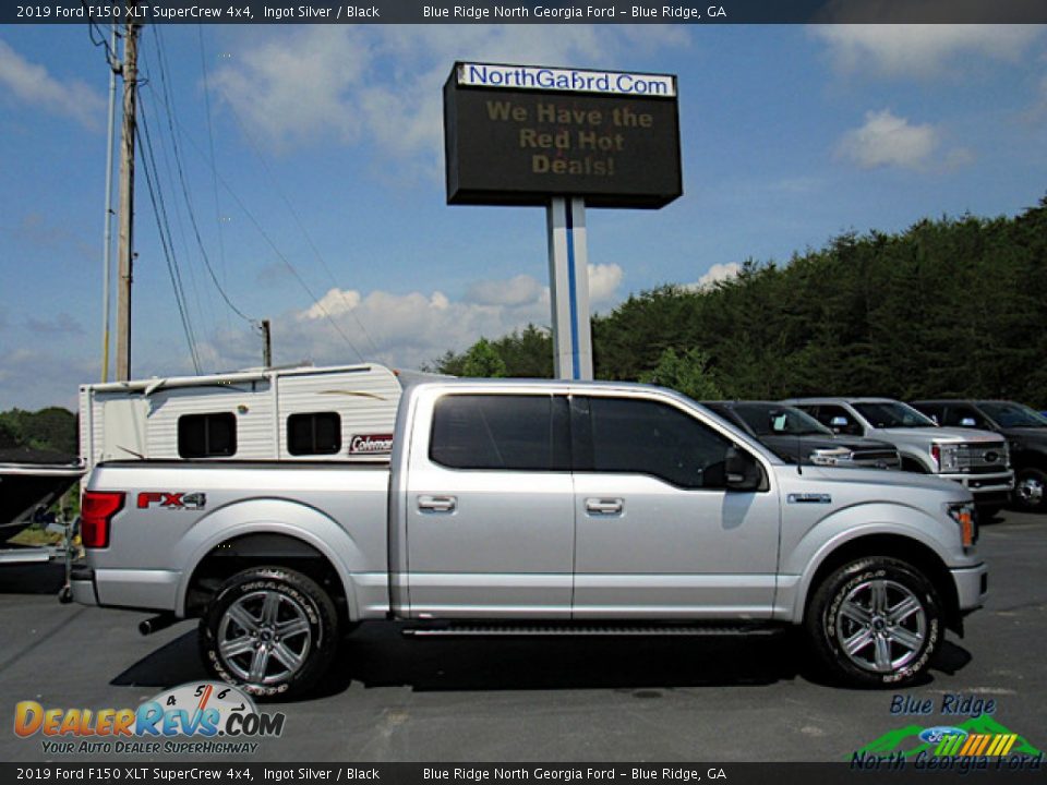 2019 Ford F150 XLT SuperCrew 4x4 Ingot Silver / Black Photo #6