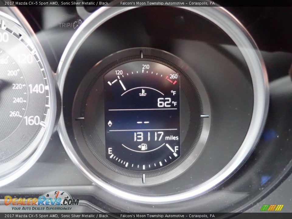 2017 Mazda CX-5 Sport AWD Sonic Silver Metallic / Black Photo #24