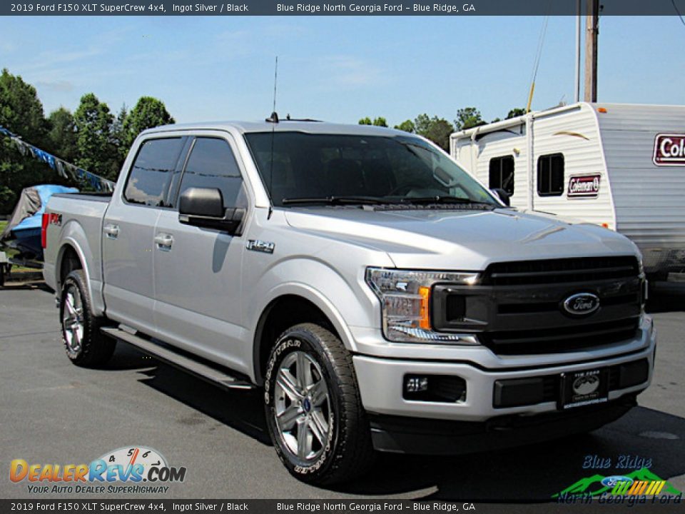 2019 Ford F150 XLT SuperCrew 4x4 Ingot Silver / Black Photo #7