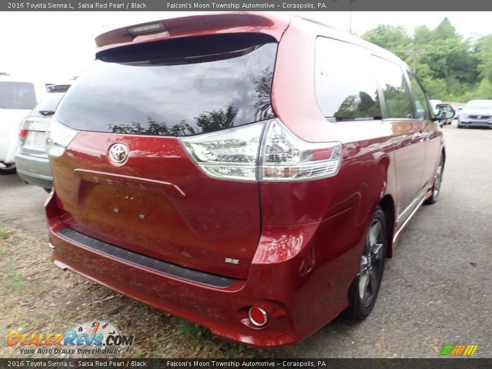 2016 Toyota Sienna L Salsa Red Pearl / Black Photo #4