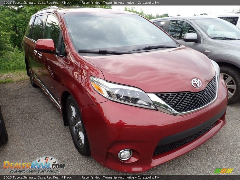 2016 Toyota Sienna L Salsa Red Pearl / Black Photo #5