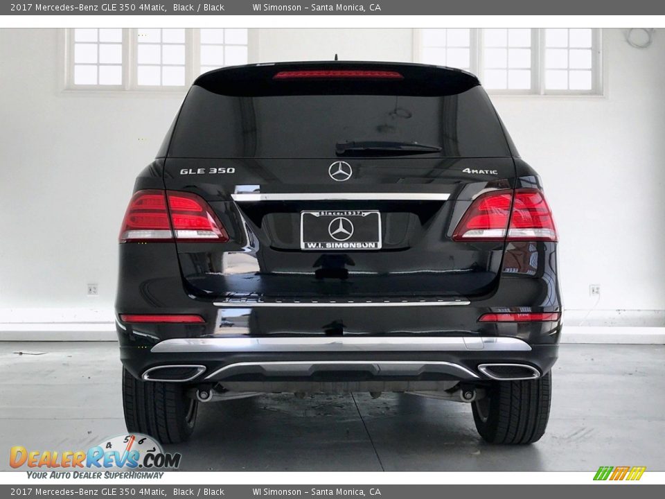 2017 Mercedes-Benz GLE 350 4Matic Black / Black Photo #3