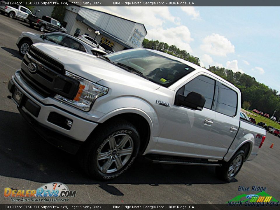 2019 Ford F150 XLT SuperCrew 4x4 Ingot Silver / Black Photo #32