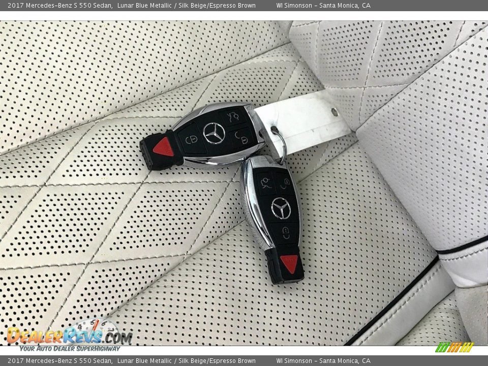 2017 Mercedes-Benz S 550 Sedan Lunar Blue Metallic / Silk Beige/Espresso Brown Photo #11
