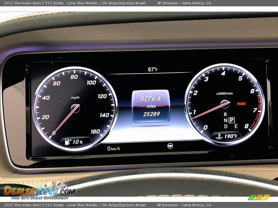 2017 Mercedes-Benz S 550 Sedan Lunar Blue Metallic / Silk Beige/Espresso Brown Photo #20