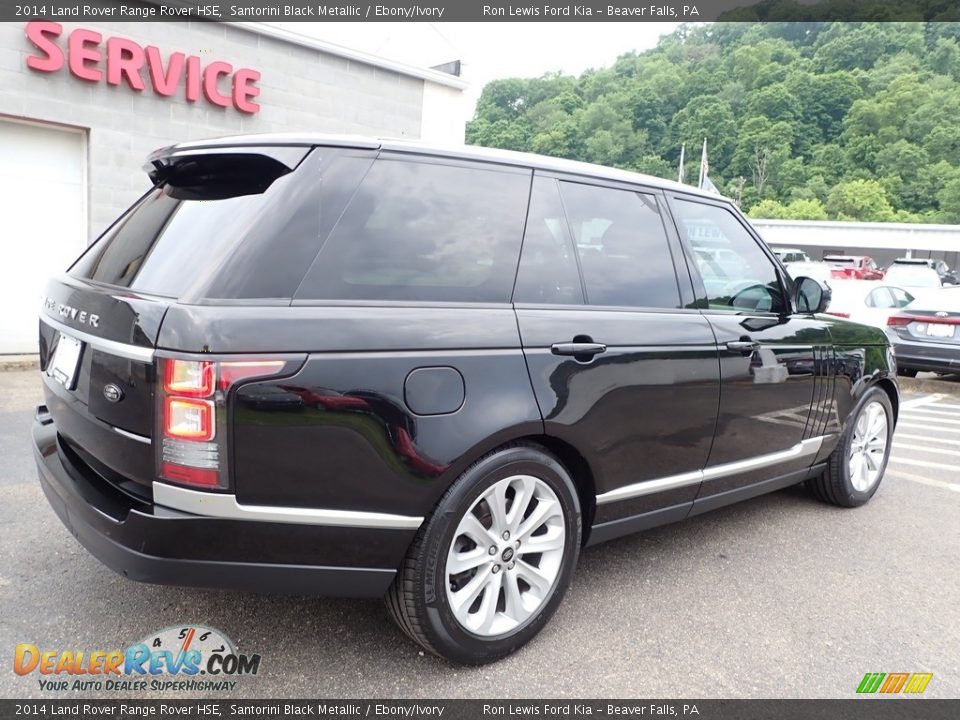 2014 Land Rover Range Rover HSE Santorini Black Metallic / Ebony/Ivory Photo #2