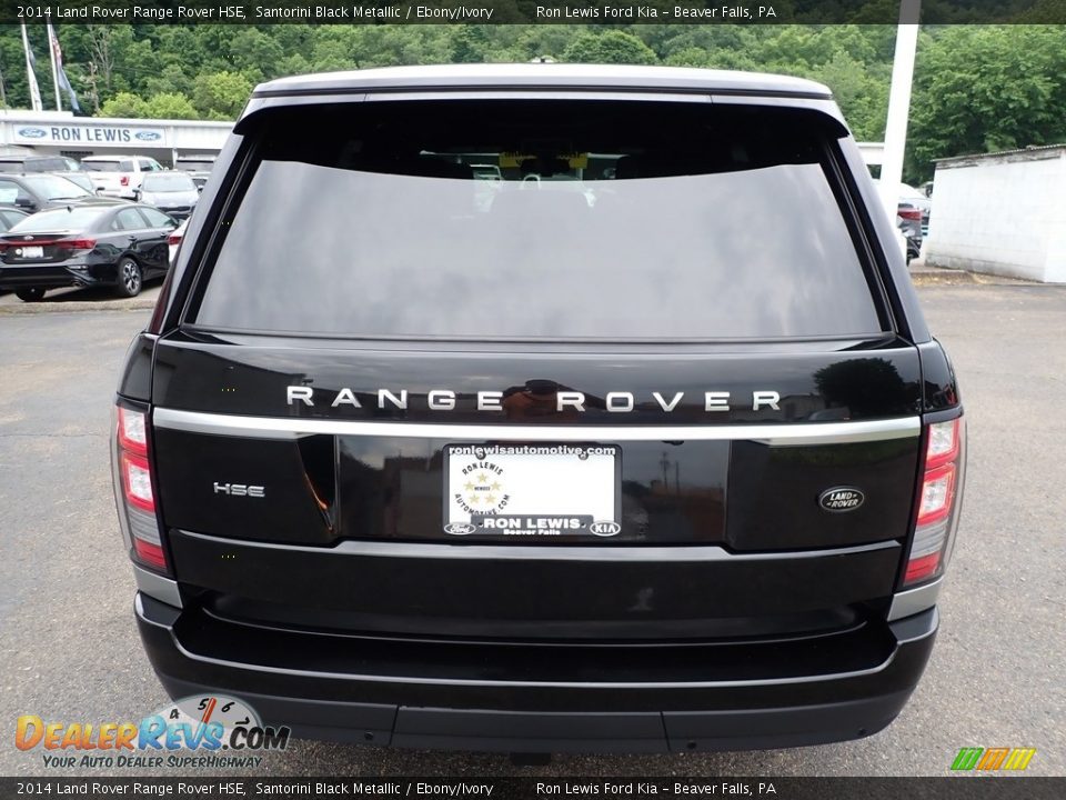 2014 Land Rover Range Rover HSE Santorini Black Metallic / Ebony/Ivory Photo #3