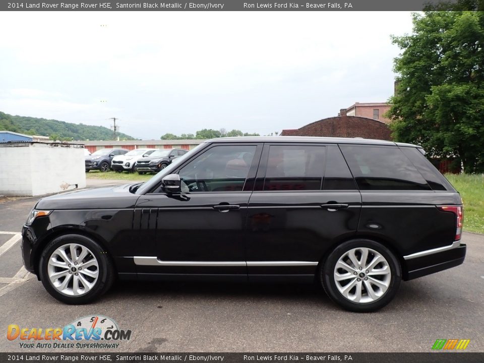 2014 Land Rover Range Rover HSE Santorini Black Metallic / Ebony/Ivory Photo #6
