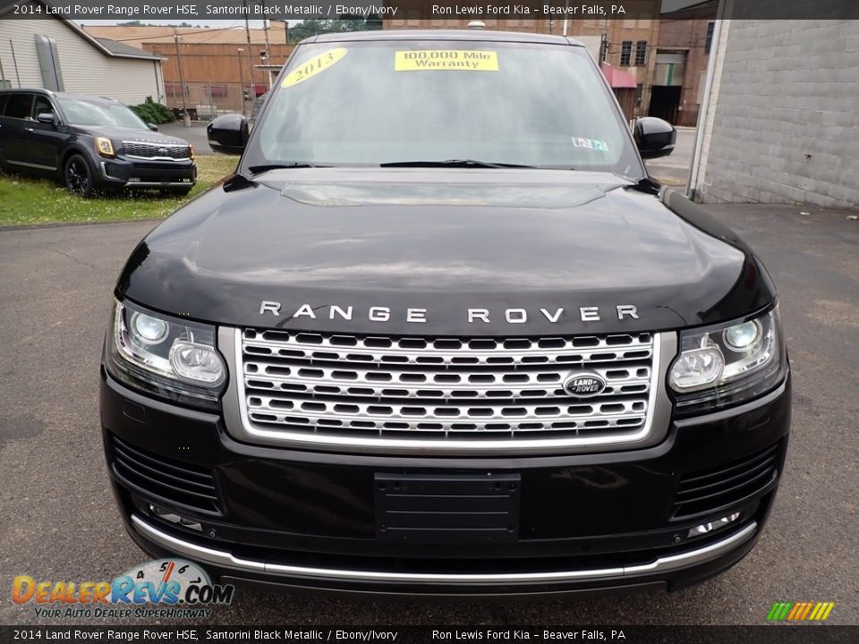 2014 Land Rover Range Rover HSE Santorini Black Metallic / Ebony/Ivory Photo #8