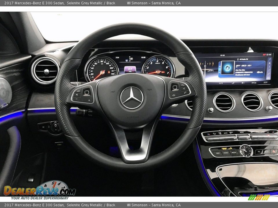 2017 Mercedes-Benz E 300 Sedan Selenite Grey Metallic / Black Photo #4
