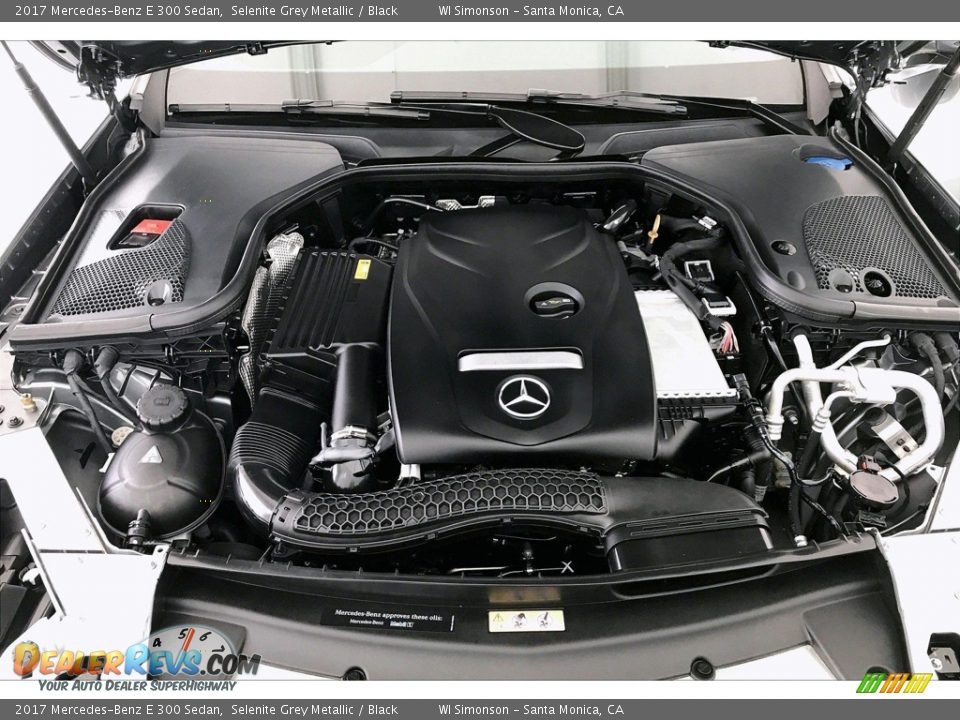 2017 Mercedes-Benz E 300 Sedan Selenite Grey Metallic / Black Photo #9