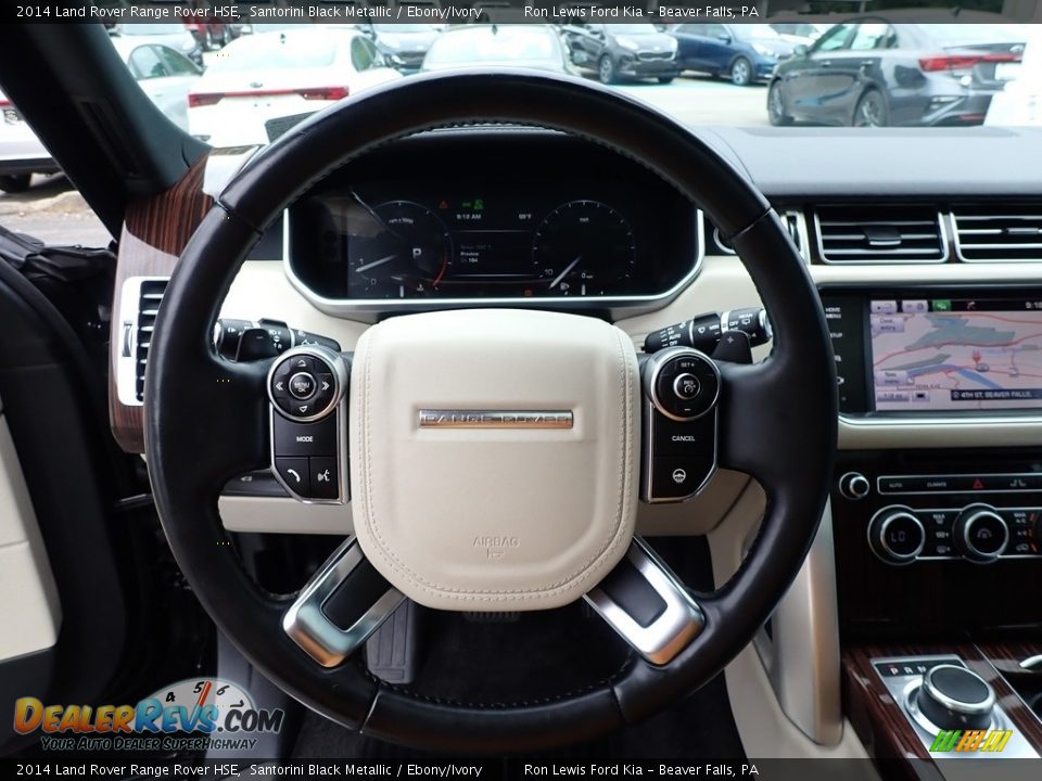 2014 Land Rover Range Rover HSE Santorini Black Metallic / Ebony/Ivory Photo #16