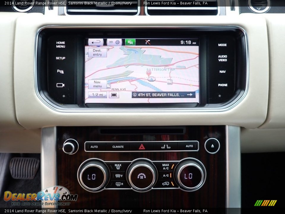 2014 Land Rover Range Rover HSE Santorini Black Metallic / Ebony/Ivory Photo #18