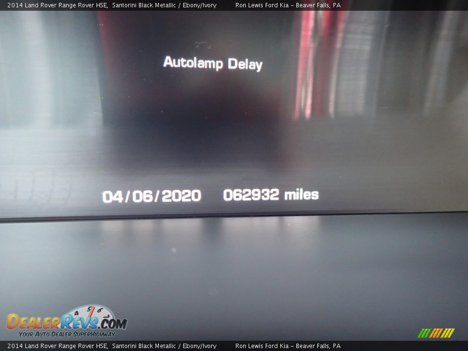 2014 Land Rover Range Rover HSE Santorini Black Metallic / Ebony/Ivory Photo #20