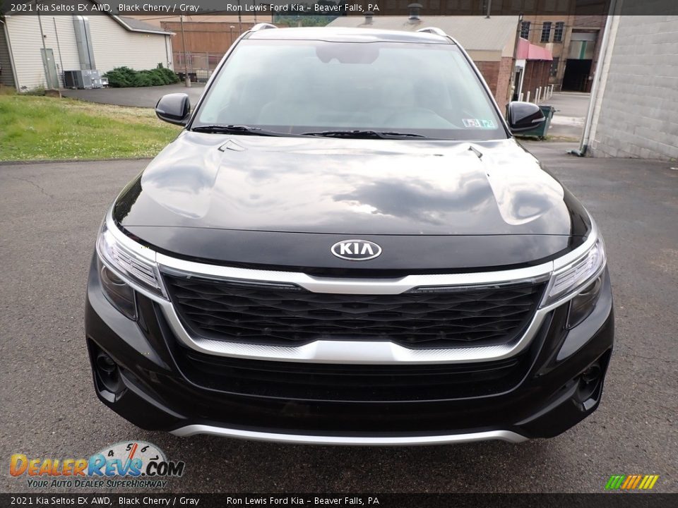 2021 Kia Seltos EX AWD Black Cherry / Gray Photo #8