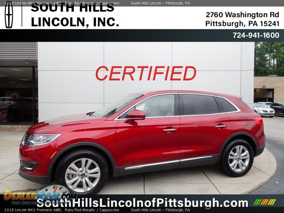 2018 Lincoln MKX Premiere AWD Ruby Red Metallic / Cappuccino Photo #1