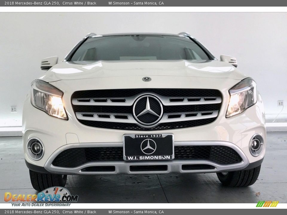 2018 Mercedes-Benz GLA 250 Cirrus White / Black Photo #2