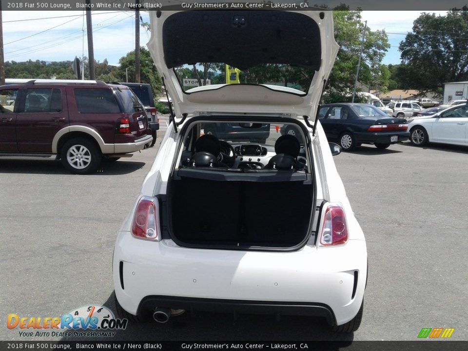 2018 Fiat 500 Lounge Bianco White Ice / Nero (Black) Photo #3