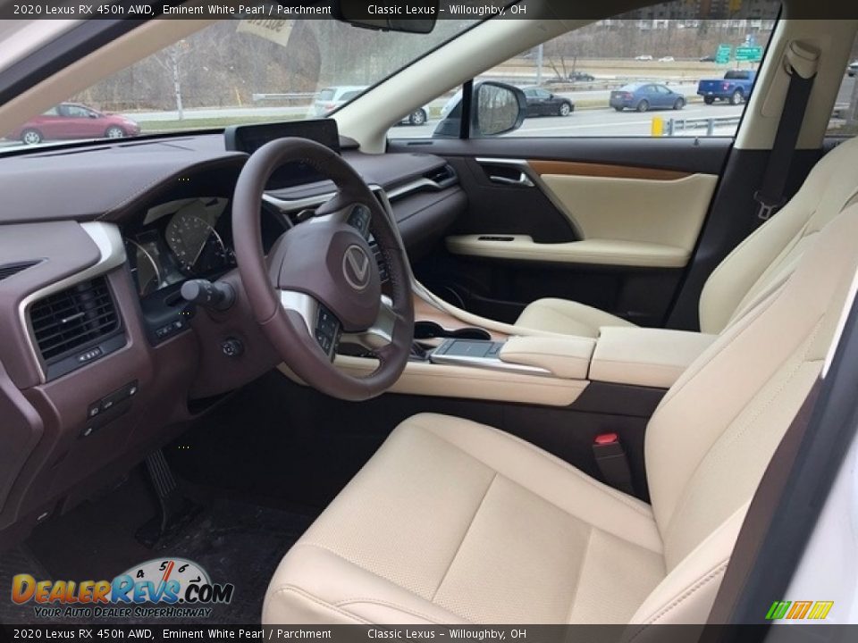 Parchment Interior - 2020 Lexus RX 450h AWD Photo #2