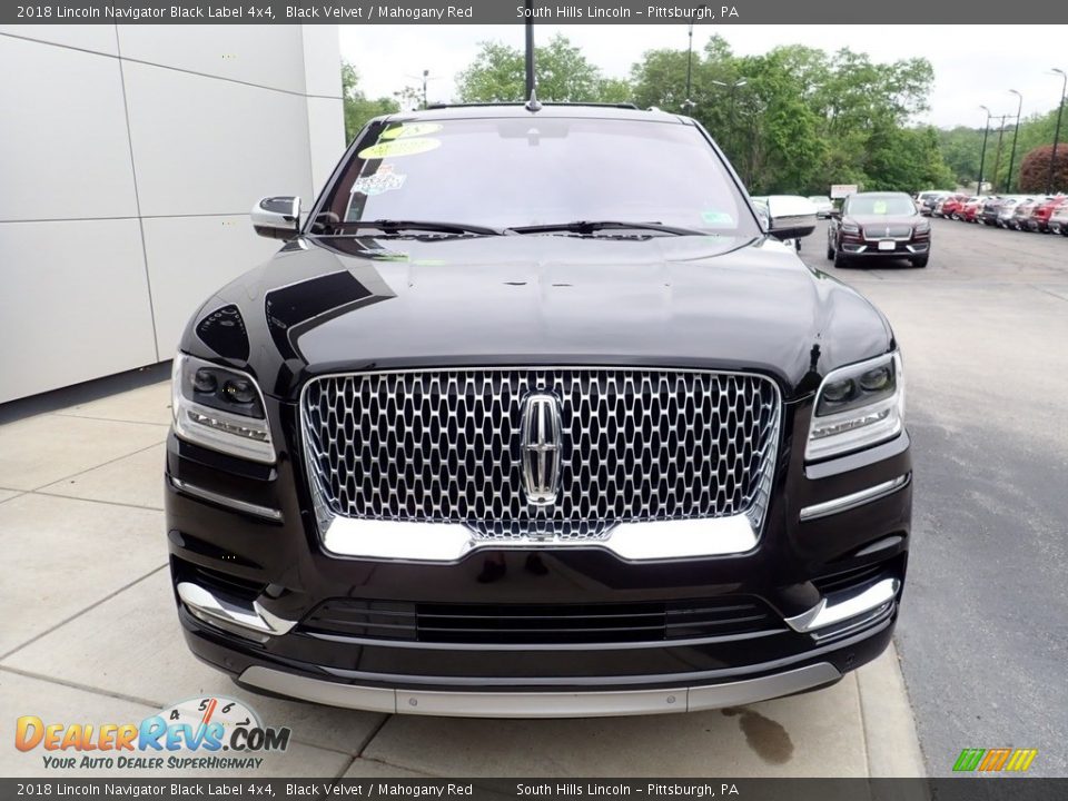2018 Lincoln Navigator Black Label 4x4 Black Velvet / Mahogany Red Photo #9