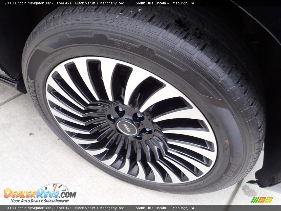 2018 Lincoln Navigator Black Label 4x4 Black Velvet / Mahogany Red Photo #10