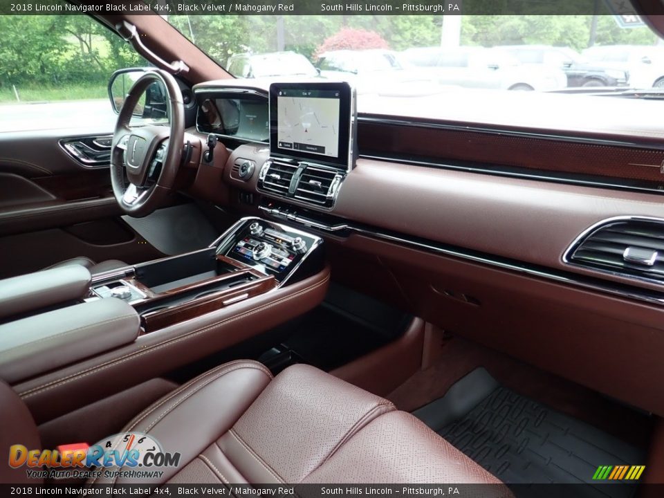 Mahogany Red Interior - 2018 Lincoln Navigator Black Label 4x4 Photo #12