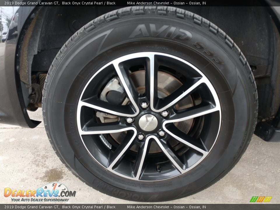 2019 Dodge Grand Caravan GT Black Onyx Crystal Pearl / Black Photo #12