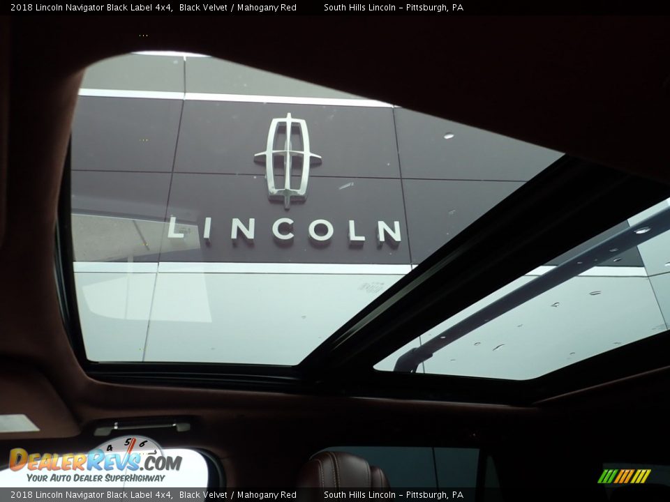 2018 Lincoln Navigator Black Label 4x4 Black Velvet / Mahogany Red Photo #20